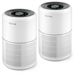 Purificador de Ar 2 em 1 para Ambientes Residenciais com Filtro de Alta Eficiência HEPA para Remoção de Impurezas até 0,1 Micrômetro,AIRTOK