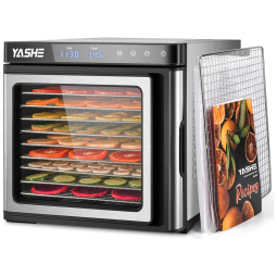 Máquina desidratadora de alimentos. Desidratador de carne seca de aço inoxidável com 9 bandejas. Secador de alimentos