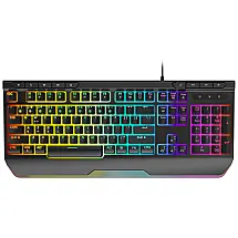 Teclado Ergonômico Sem Fio Recarregável Reduz a Tensão das Mãos com Luz LED, QWECFLY, Preto