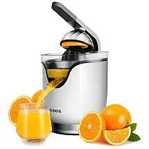 Espremedor Elétrico de Frutas GDOR com Cones mais Nítidos e Altos, 150W, Cinza