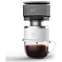 Cafeteira Elétrica Programável 160mL em Aço Inoxidável, Branca, 110v, HONP, Branco