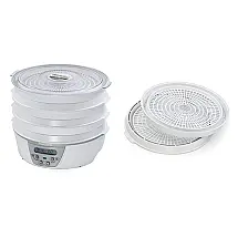 Desidratador de Alimentos Presto Branco Digital Expansível até 12 Bandejas 120V