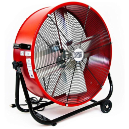 Ventilador de Piso Industrial, 2 Velocidades, 61cm, 110V 86W, MAXX AIR BF24TFREDUPS, Vermelho