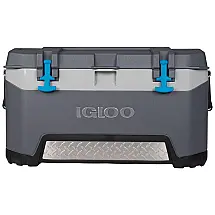 Cooler Caixa Térmica Portátil 72 Litros com Porta Copos, e, IGLOO 49973, Cinza