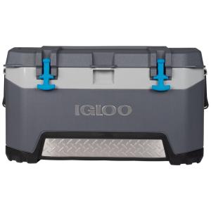 Cooler Caixa Térmica Portátil 72 Litros com Porta Copos, e, IGLOO 49973, Cinza