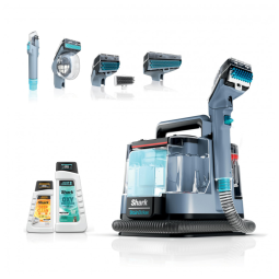 Extratora e Higiniezadora de Carpetes e Estofados com Acessórios Bônus e Soluções de Limpeza, Shark PX202BRN StainStriker, Azul