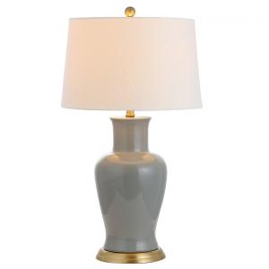 Abajur Luminária de Mesa em Cerâmica, Estilo Tradicional com 73 cm de Altura para Quarto, Sala de Estar e Escritório, 110V 100W, JONATHAN Y