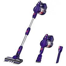 Aspirador de Pó sem Fio Potente 250W 24 kpa até 40 Min de Ação, Roxo, , 110v, LERIZOM XCQ01, Violeta Escuro