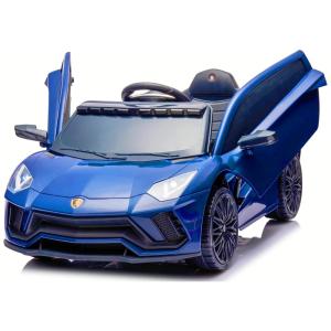 Carrinho, Carro Elétrico de Polícia, 1 lugar, 12V, com controle remoto, USB MP3, 4 km por hora, 2 a 6 anos, U URIDEON, Preto