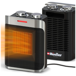 Aquecedor de Cerâmica Elétrico Portátil, 11 Congurarações, 1500W, 110v, MUELLER AUSTRIA MH700, Preto