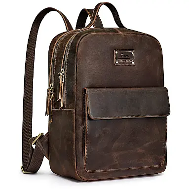 Mochila Feminina de Couro com