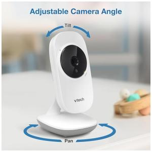 Monitor de Bebê VTech VM8192, Tela 2.8 Polegadas, 2 Câmeras, Alcance de 304 metros, Visão Noturna, Áudio Bidirecional