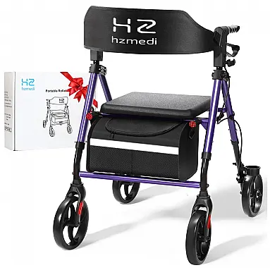 Andador para Idosos Roxo: Leve,