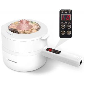 Panela Elétrica a Vapor 1,8L com Botão Inteligente 110V, NICAI Kitchen, Branca