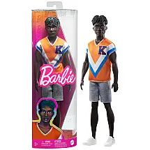 Barbie Fashionistas Ken com cabelo Preto Trançado e Roupa Atlética Completa