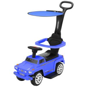 Carrinho de Passeio Infantil 3 em 1 com Guarda Sol e Alça Removível, 2 a 6 anos, SOAR, Azul