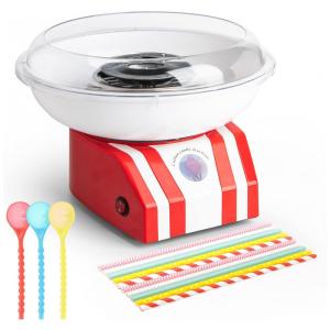 Máquina de Algodão Doce Elétrica, 110V 450W, Adhafera, Vermelha