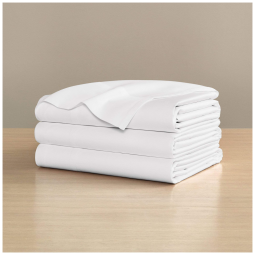 Lençol Tamanho King, de Luxo, Macio, Sedoso, Brilhante e Material 100% Algodão de Fibra Longa para Maior Durabilidade, H by Frette, Branco