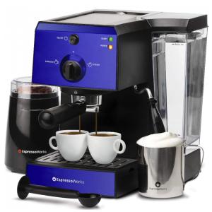 Cafeteira Elétrica Expresso Reservatório L 19 Bar de Pressão, 1250W, 110v, ESPRESSOWORKS, Azul