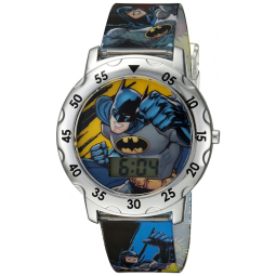 Relógio de Quartzo Digital para Crianças de 5 até 15 Anos, Accutime Batman, Branco