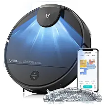 Aspirador de Pó Robô V com Conexão via APP, WI FI, Auto Carregamento e Mapeamento Multinível, 110v, VIOMI V RVCLM27B, Preto