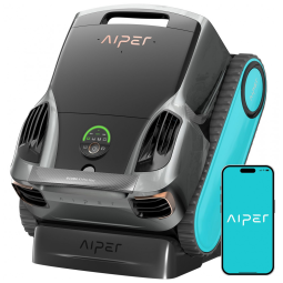 Robô Limpa Piscina Aiper Scuba X1 Pro Max, Azul, Sucção 8502 GPH, Filtração Ultrafina, Estacionamento Superfície Inteligente