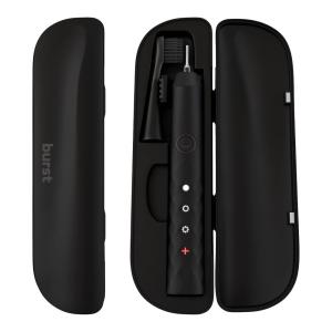 Escova de Dentes Elétrica cm Estojo de zenamento para Viagem, BURST, Preto