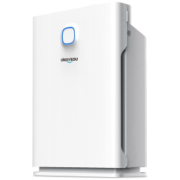 Purificador de Ar com Função Automática Monitora a Qualidade do Ar e Área até 90 m2, Okaysou, Branco
