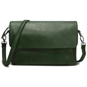 Sacos Crossbody para as Mulheres, Bolsas e Bolsas PU Leather Flap Bolsa de Ombro Mochila com 2 Alça Ajustável e Multi bolsos