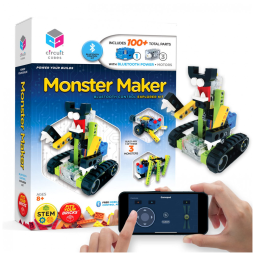 Kit de Robótica Monster Maker Controle Remoto e Aprendizagem STEM para Crianças de 8 Circuit Cubes by Tenka Inc.
