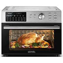 Fritadeira Elétrica Air Fryer 30L Multifuncional c Painel de Controle Digital, 1800W, 110v, OIMIS OM 10DS, Prateado