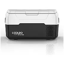 COOLBO Mini Geladeira, Cooler Automotiva Elétrico Portátil 20L, 110V, Branco