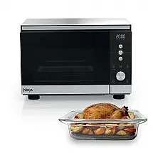 Micro-ondas com Air Fryer Ninja Crispi MW101 14-em-1 Prata Bancada 0,9 Pés Cúbicos