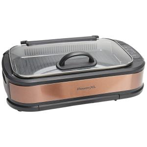 Churrasqueira Grill Elétrica até 6 Porções com Chapa Antiaderente, 110V 1500W, Power XL, Bronze