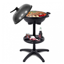 Churrasqueira Elétrica com 4 Níveis de Temperatura, 110V 1350W, Happygrill, Preta