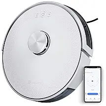 Aspirador de Pó Robô Inteligente e Automático com Controle de Voz e APP Ideal para Pets, INSTAROBO R1, Branco