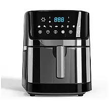 Fritadeira Elétrica AirFryer 7L em Aço Inoxidável com Painel Digital e Livro de Receitas, 110V 1700W, BESILE HI08AIRFRY7B05, Prateado