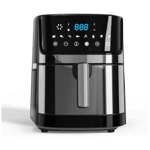 Fritadeira Elétrica AirFryer 7L em Aço Inoxidável com Painel Digital e Livro de Receitas, 110V 1700W, BESILE HI08AIRFRY7B05, Prateado