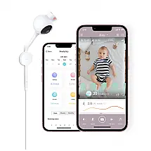 Babá Eletrônica Monitor com Vídeo e Áudio Câmera Wi Fi e Sensor de Movimento, IBABY i2, Rosa