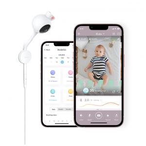Babá Eletrônica Monitor com Vídeo e Áudio Câmera Wi Fi e Sensor de Movimento, IBABY i2, Rosa