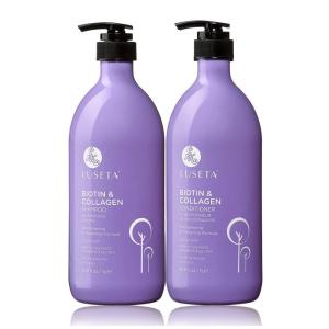 Shampoo e Condicionador Óleo de Argan Reparador de Cabelos Secos e Danificados 1Litro 2X, L LUSETA, Violeta