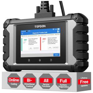 Scanner Automotivo ArtiDiag600 para Diagnóstico Profissional, 12V, TT TOPDON, Cinza