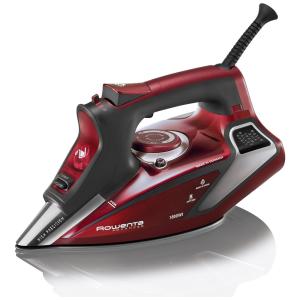 Ferro de Passar á Vapor, Aço Inoxidável, 1800W, 110W, ROWENTA DW9281, Vermelho