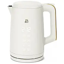 Chaleira Elétrica Beautiful 1,7L Branca, Display Touch, 4 Temperaturas, Mantém Aquecida, 1500W, 110V