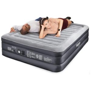 Colchão Inflável Casal Queen, com bomba de ar incluída, 110v, BEDSURE, Cinza