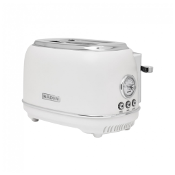 Torradeira HADEN Chelsea inox 2 fatias marfim e cromada com fenda larga e 6 níveis de tostagem 900W 110V