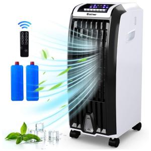 Climatizador de Ar, 4 em 1, 3 Velocidades, Controle Remoto, 110v, COSTWAY, Branco