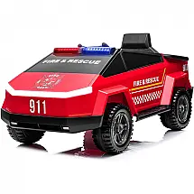 Modern Depo Carro, Carrinho Elétrico 1 Assento 12V, com Luzes de LED e Controle Remoto, Vermelho