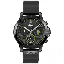 Relógio Masculino de Quartzo, com Pulseira de Silicone, LACOSTE 2011121, Preto