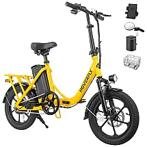 Bicicleta Elétrica Dobrável Hoverfly 500W Pico, 25 km/h, 45 km Autonomia, Rodas 40 cm, Bateria Removível, Suspensão Dupla, Freios a Disco